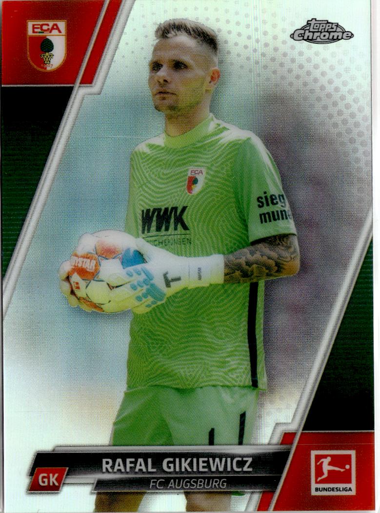 2020-21 Topps Chrome Bundesliga Rafał Gikiewicz Refractor #4 FC Augsburg