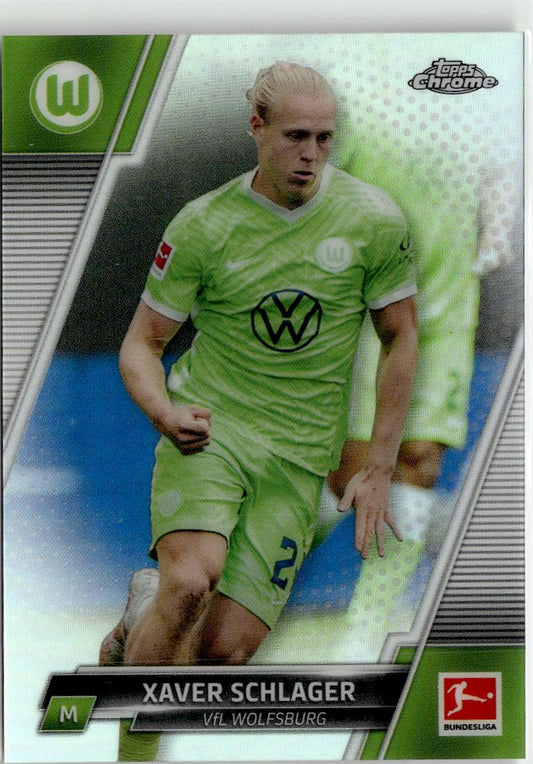 2021-22 Topps Chrome Bundesliga Xaver Schlager Refractors #95 VfL Wolfsburg