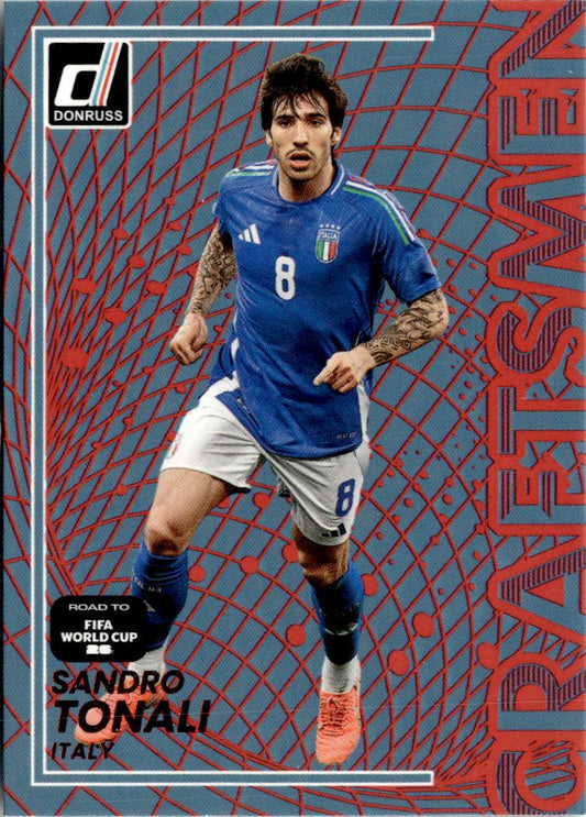 2025-26 Donruss Road to FIFA World Cup Sandro Tonali Craftsmen #11 Italy