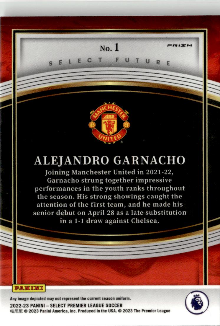 2022-23 Panini Select Premier League #1 Alejandro Garnacho Select Future