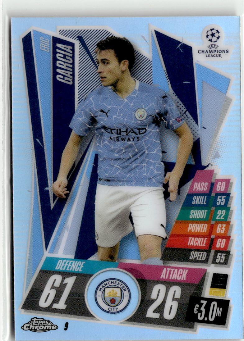 2020-21 Topps Chrome Match Attax UEFA Champions League Eric Garcia #9