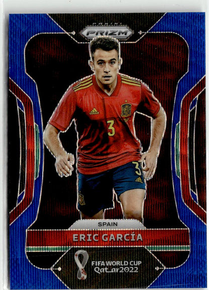 2022 Panini Prizm FIFA World Cup Eric Garcia Green Wave #221 Spain