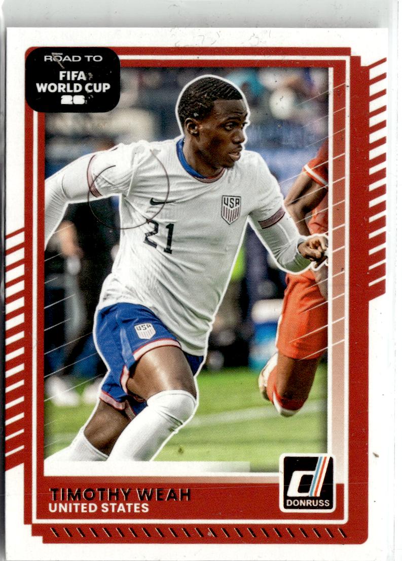 2025-26 Donruss Road to FIFA World Cup Timothy Weah #21 USA