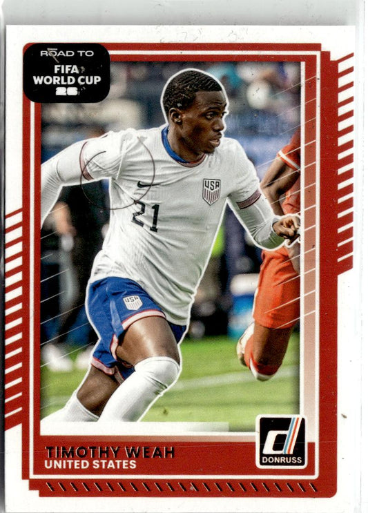 2025-26 Donruss Road to FIFA World Cup Timothy Weah #21 USA