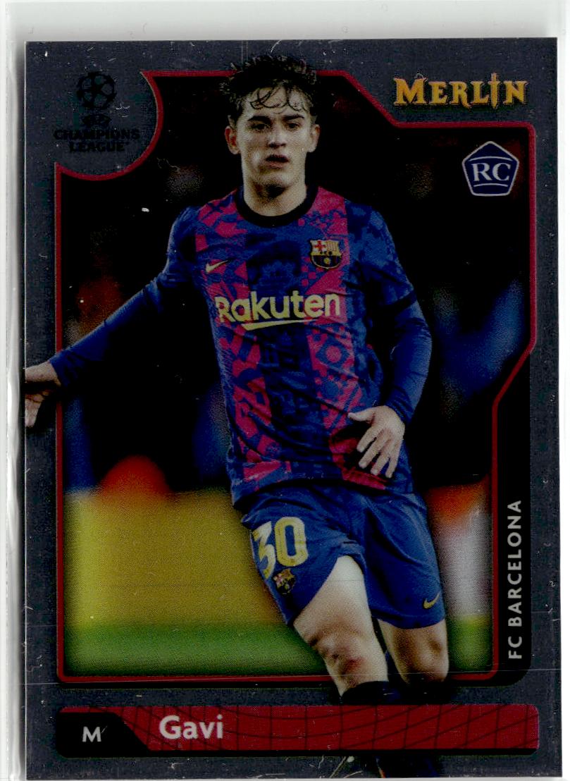 2021-22 Merlin UEFA Champions League Gavi #107 FC Barcelona