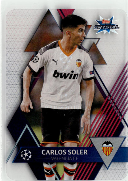 2019-20 Topps Crystal UEFA Champions League Carlos Soler #17 Valencia