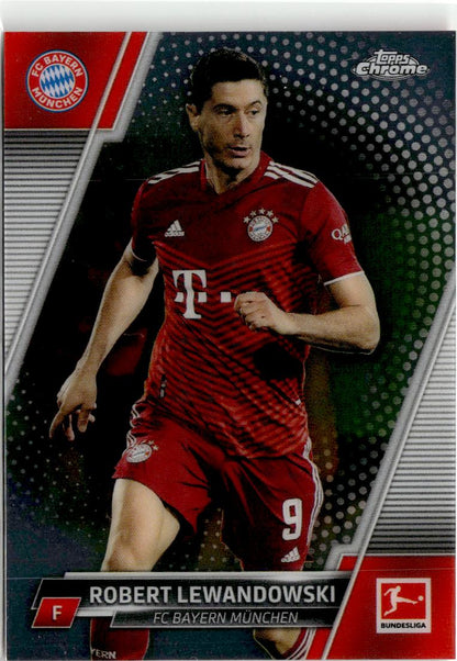2021-22 Topps Chrome Bundesliga Robert Lewandowski #83 FC Bayern Munchen