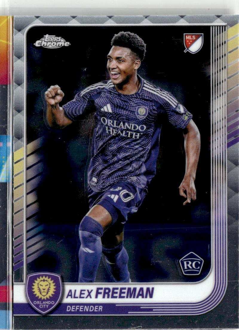 2025 Topps Chrome MLS Alex Freeman #129 Orlando City SC