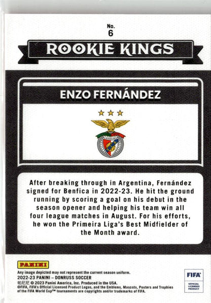 2022-23 Donruss Enzo Fernandez Rookie Kings #6 Benfica