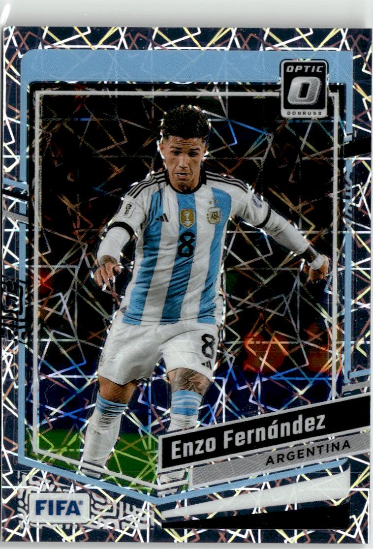 2023-24 Donruss Enzo Fernández Optic Velocity #4 Argentina