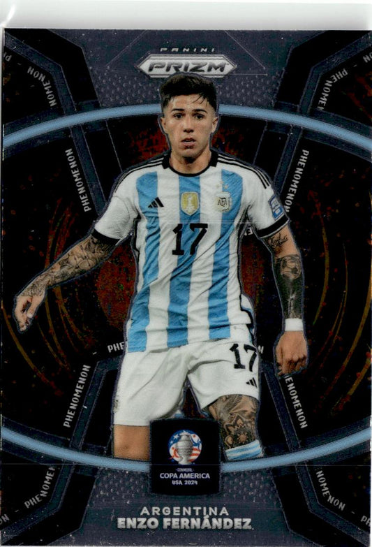 2024 Panini Prizm CONMEBOL Copa America Enzo Fernandez Phenomenon #10 Argentina