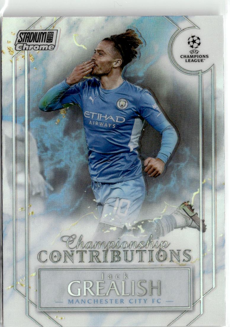 2021-22 Stadium Club Chrome UEFA #CC-JG Jack Grealish Championship Contributions