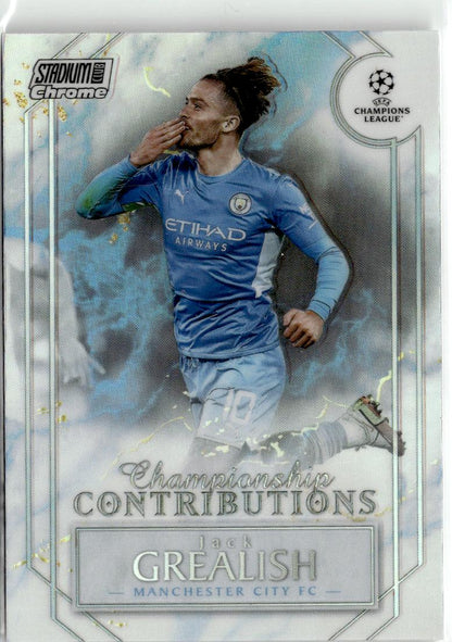 2021-22 Stadium Club Chrome UEFA #CC-JG Jack Grealish Championship Contributions