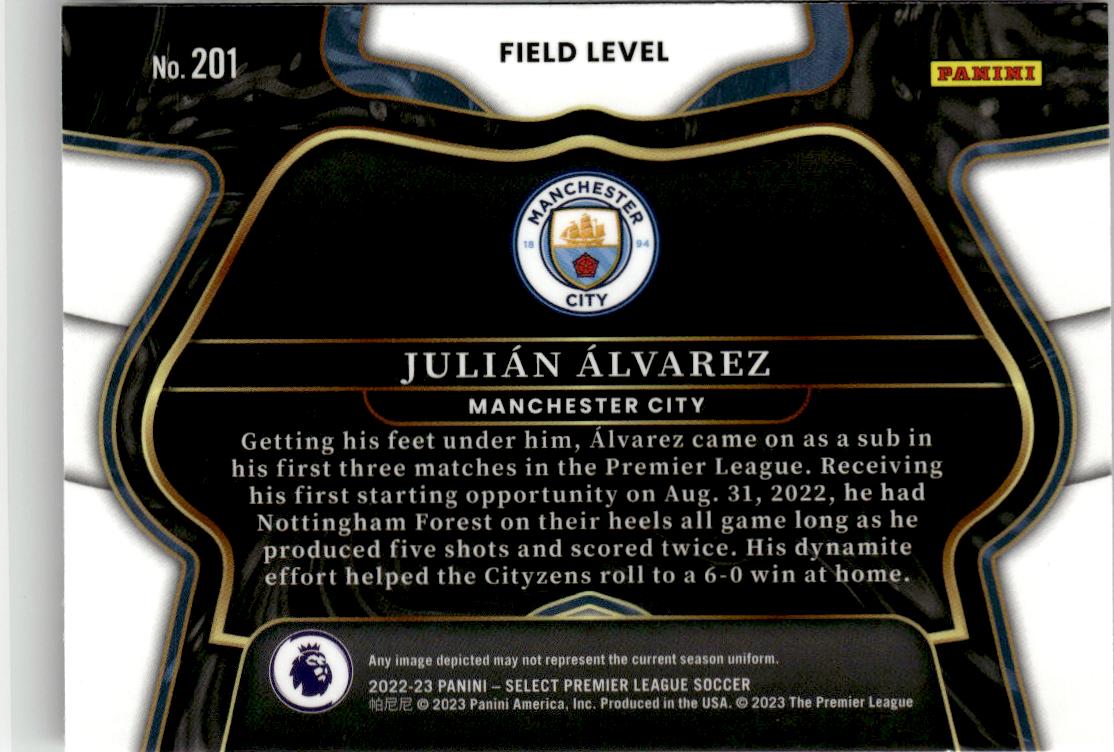 2022-23 Panini Select Premier League Julian Alvarez #201 Manchester City