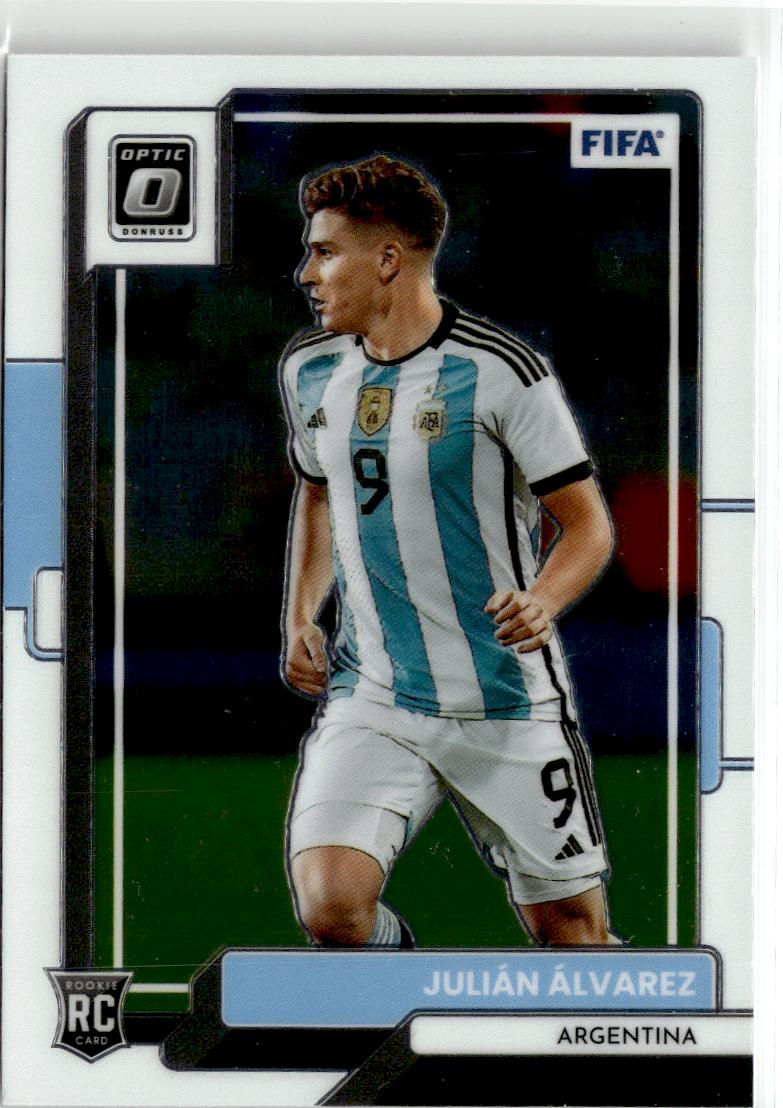 2022-23 Donruss Julian Alvarez Optic #8 Argentina