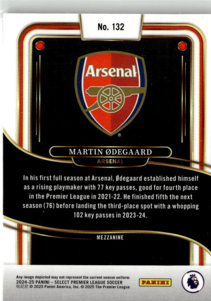 2024-25 Panini Select Premier League Martin Odegaard #132 Arsenal FC