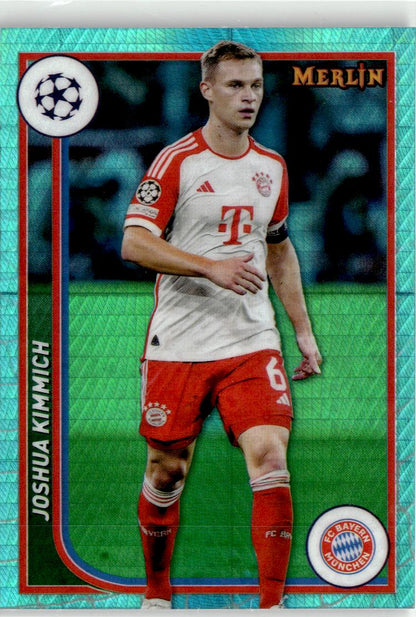 2023-24 Merlin UEFA Club Competitions #43 Joshua Kimmich Aqua Prism Refractor