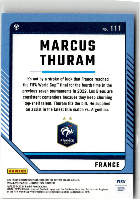 2024-25 Donruss Marcus Thuram Silver #111 France