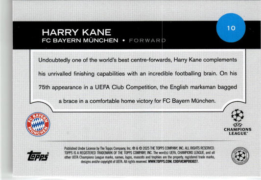 2024-25 Topps UEFA Club Competitions Harry Kane #10 FC Bayern Munchen