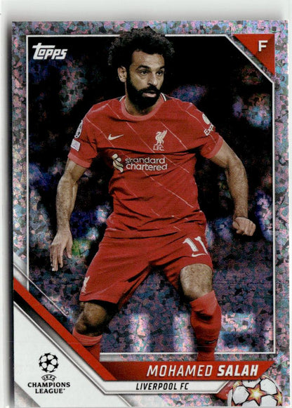 2021-22 Topps UEFA Champions League Mohamed Salah Sparkle Foil #18 Liverpool
