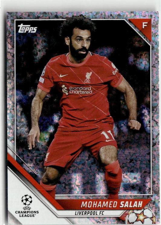 2021-22 Topps UEFA Champions League Mohamed Salah Sparkle Foil #18 Liverpool