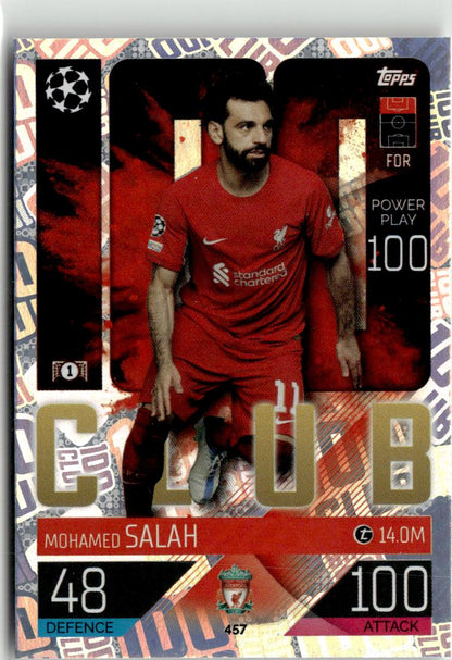 2022-23 Topps Match Attax UEFA Champions & Europa Leagues #457 Mohamed Salah