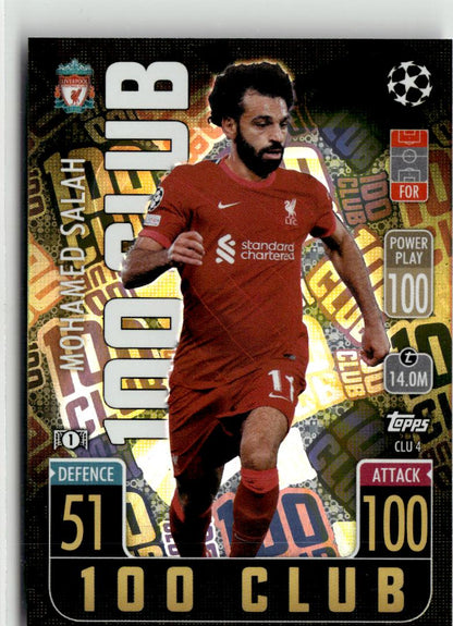 2021-22 Topps Match Attax Extra - 100 Club #CLU4 Mohamed Salah