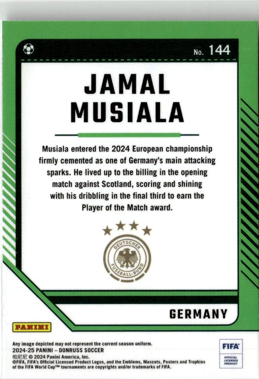 2024-25 Donruss Jamal Musiala Optic #144 Germany
