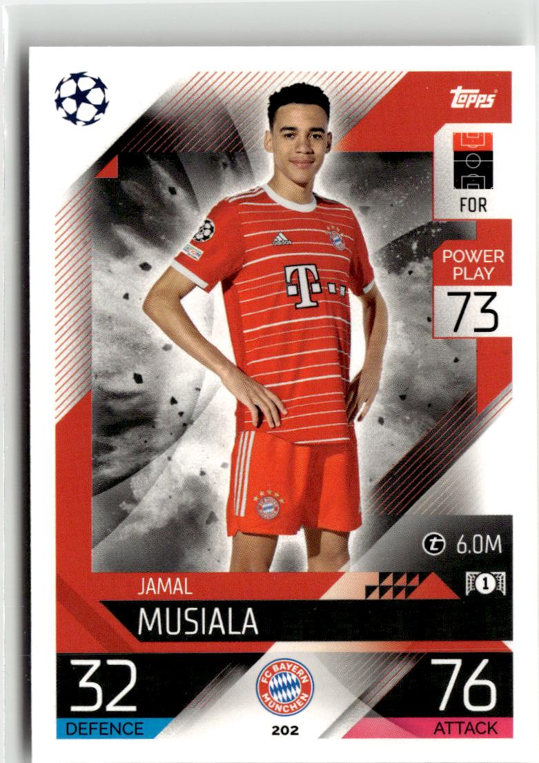2022-23 Topps Match Attax UEFA Champions & Europa Leagues #202 Jamal Musiala