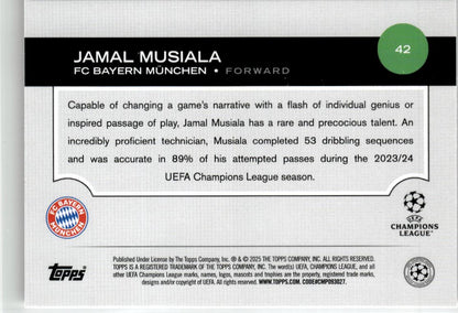 2024-25 Topps UEFA Club Competitions #42 Jamal Musiala