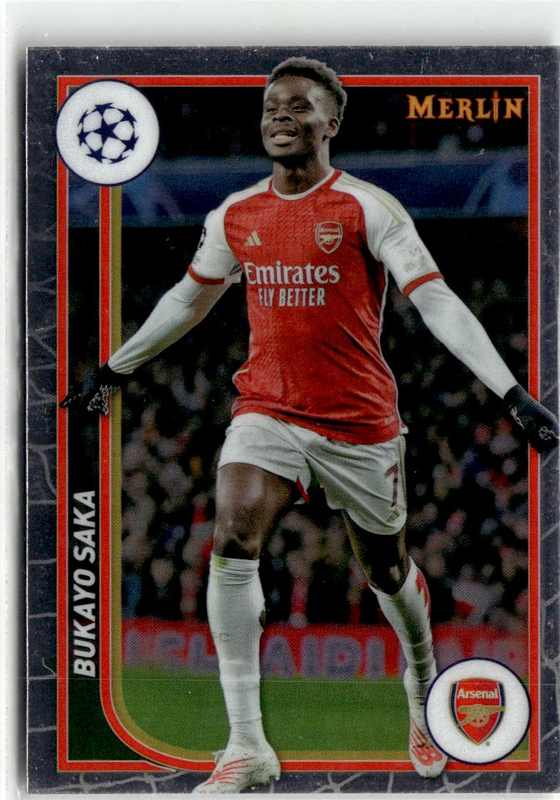 2023-24 Merlin UEFA Club Competitions Bukayo Saka #11 Arsenal FC