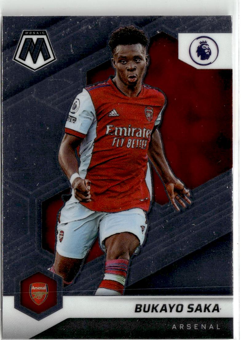 2021-22 Panini Mosaic Premier League Bukayo Saka #62 Arsenal FC