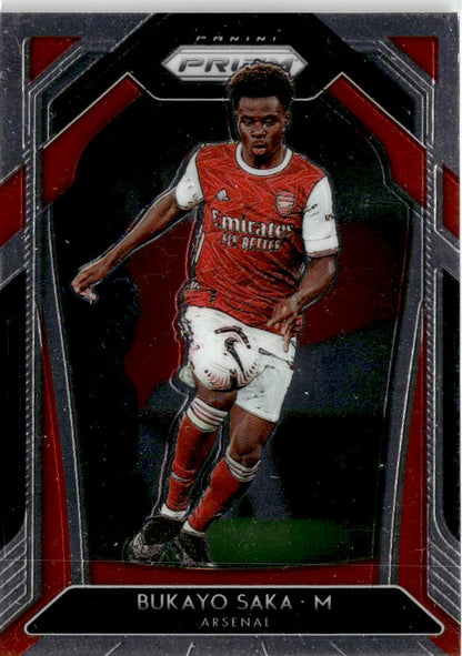 2020-21 Panini Prizm Premier League Bukayo Saka #40 Arsenal FC