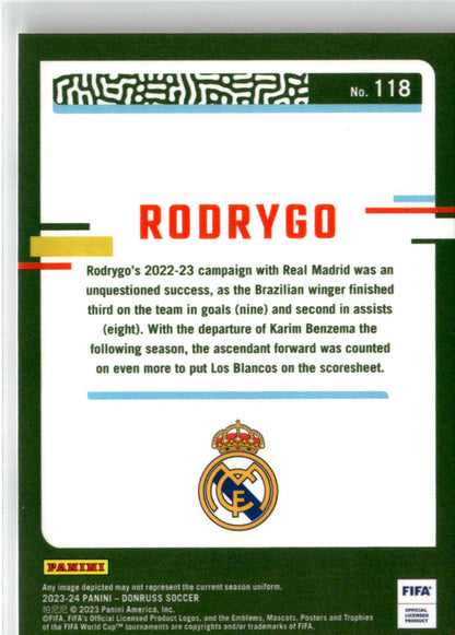 2023-24 Donruss Rodrygo #118 Real Madrid CF
