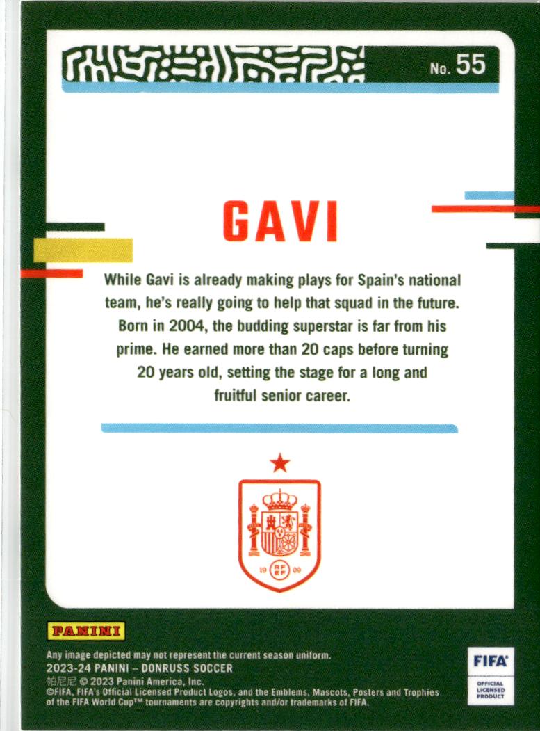 2023-24 Donruss Gavi #55 Spain
