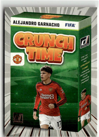 2023-24 Donruss Alejandro Garnacho Crunch Time Red #9 Manchester United