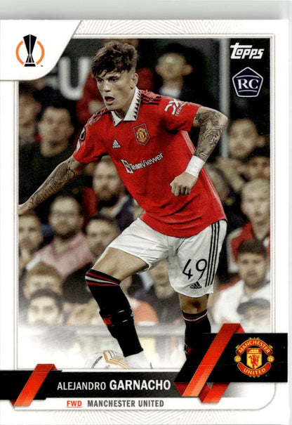 2022-23 Topps UEFA Club Competitions Alejandro Garnacho #50 Manchester United