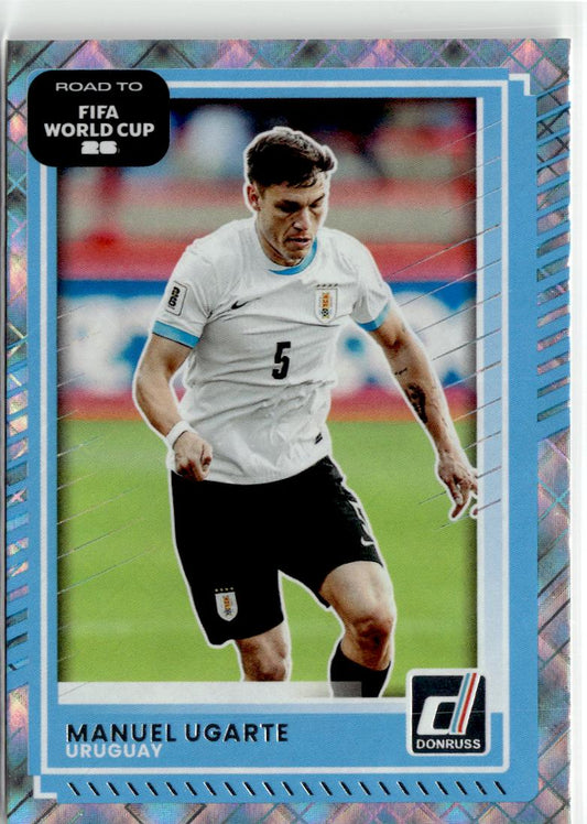 2025-26 Donruss Road to FIFA World Cup Manuel Ugarte Optic Velocity #49 Uruguay