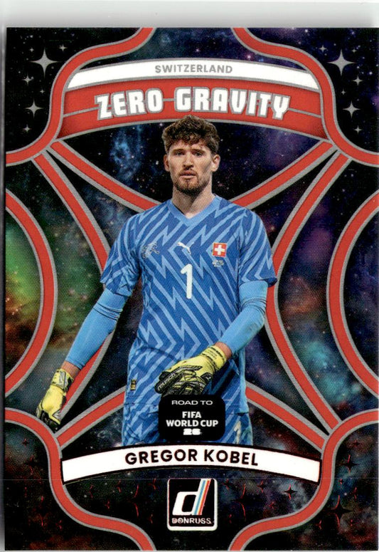 2025-26 Donruss Road to FIFA World Cup #12 Gregor Kobel Zero Gravity Red