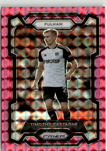 2023-24 Panini Prizm Premier League Sasa Lukic Pink Mosaic #164 Fulham