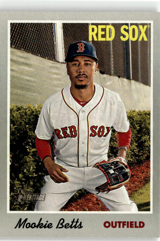2019 Topps Heritage Mookie Betts #78 Boston Red Sox