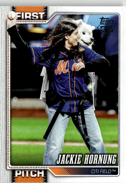2026 Topps Jackie Hornung First Pitch #FP-7 New York Mets