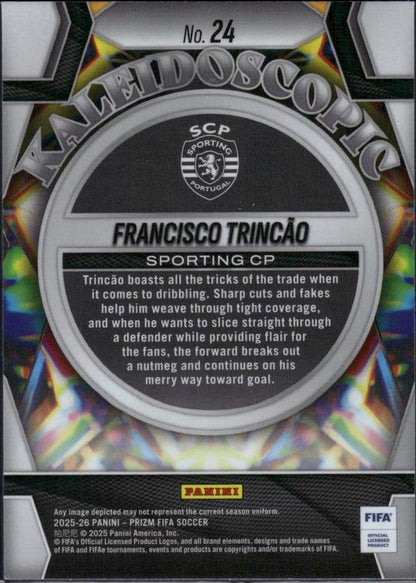 2025-26 Panini Prizm FIFA #24 Francisco Trincao Kaleidoscopic