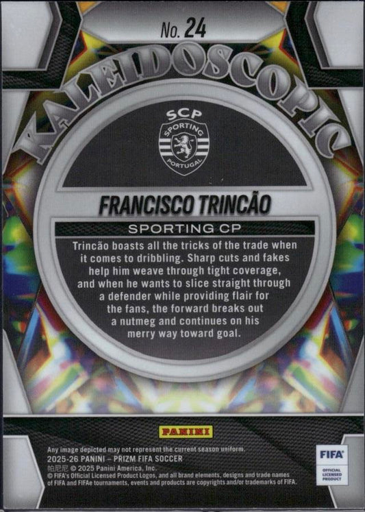 2025-26 Panini Prizm FIFA #24 Francisco Trincao Kaleidoscopic