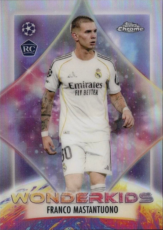 2025-26 Topps Chrome UEFA Club Competitions #WK-7 Franco Mastantuono Wonderkids