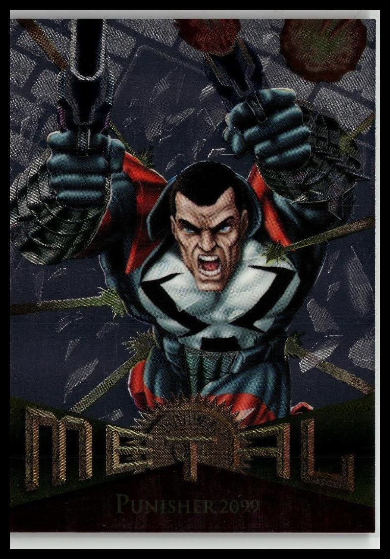 1995 Metal Marvel #50 Punisher 2099 Silver Flasher