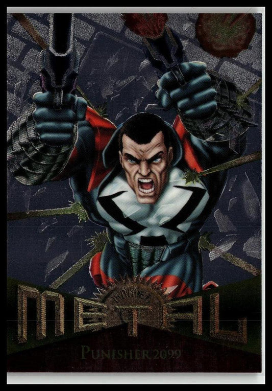 1995 Metal Marvel #50 Punisher 2099 Silver Flasher