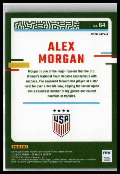 2023-24 Donruss #64 Alex Morgan Optic Argyle