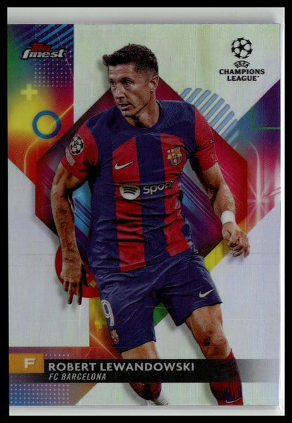 2023-24 Finest UEFA Club Competitions Robert Lewandowski Refractor #109