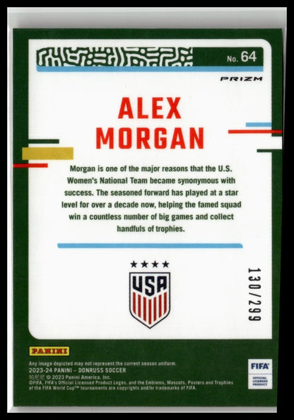 2023-24 Donruss #64 Alex Morgan Optic Red #/299